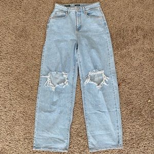 Target high rise baggy distressed jean